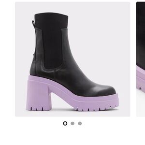 ALDO Big Mood Chunky Heel Boot Womens Size 7.5